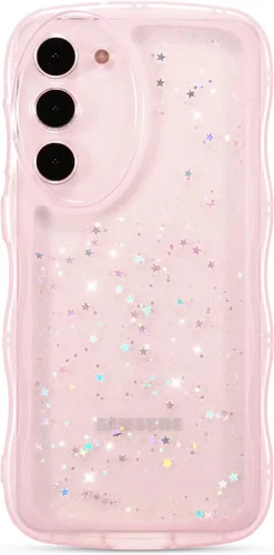 Vista 35 de ZTOFERA Funda protectora para Samsung Galaxy A14 4G/5G de 6.6", ondulada, con brillantina de estrella, poliuretano termoplástico transparente, suave