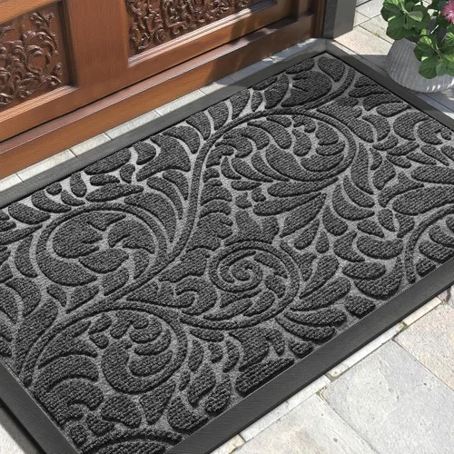 Vista 17 de Yimobra Tapete para puerta de entrada exterior, 29.5 x 17 pulgadas, impermeable, resistente, para puerta delantera, tapete antideslizante resistente