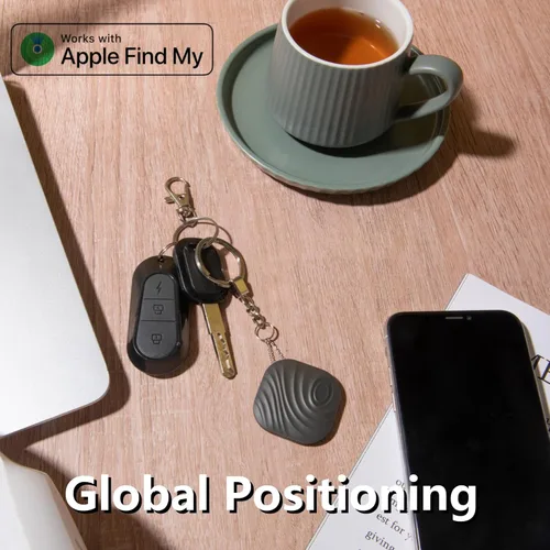 Vista 7 de Buscador de llaves inteligentes, solo iOS (no para Android), etiqueta de seguimiento de llaves inteligente Bluetooth, funciona para Apple Find My