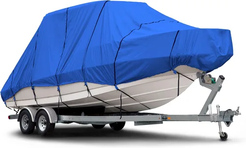 Vista 9 de Budge B-621-X7 - Protector de denier 600 para lanchas con T-top y cubierta hardtop, gris, longitud de 22 a 24 pies