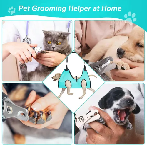 Vista 4 de Arnés de hamaca de aseo para perros grandes, soporte de arnés colgante para perro para recortar uñas, arnés para perro para aseo, soporte de hamaca