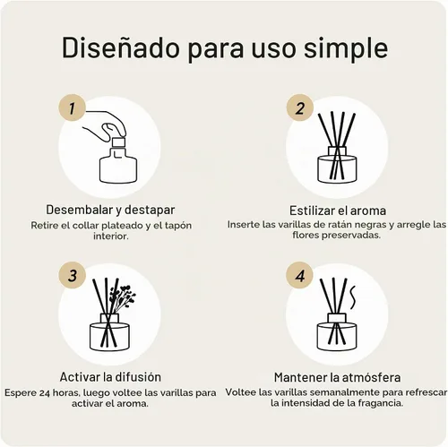 Vista 5 de Juego difusor de cañas, aceite esencial de bambú natural 6.7 fl oz