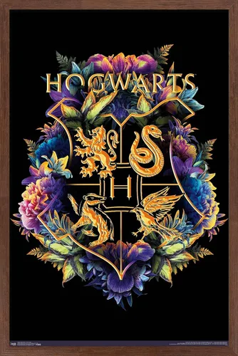 Vista 10 de Trends International The Wizarding World: Harry Potter - Póster de pared con crestas florales de la casa, 14.725 x 22.375 pulgadas, versión