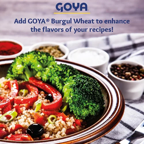 Vista 5 de Trigo Bulgur grueso de Goya, trigo bulgur nutritivo para tabouleh, ensaladas, sopas y pilafs, bolsa de 24 onzas