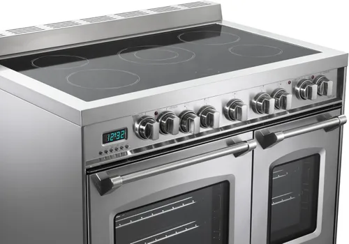 Vista 5 de Verona Serie Prestige VPFSEE365DSS Gama independiente totalmente eléctrica de 36 pulgadas con horno doble de convección, 5 elementos radiantes