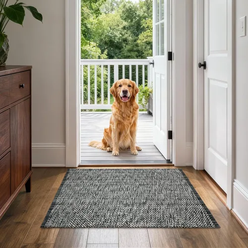 Vista 44 de LEEVAN Alfombra de Pasillo de Cocina Lavable, 2' x 4.3' Alfombras de Baño Bohemias de Algodón Tostado Reversible para Entrada, Alfombra de Pasillo