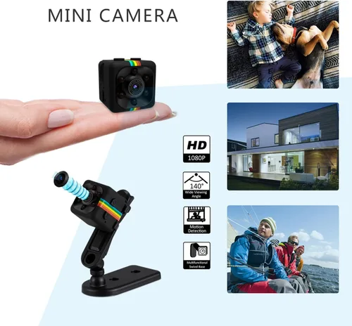 Vista 3 de Obdeprlone Spy Camera Hidden Camera Mini Spy Camera No WiFi Needed Wireless 1080P HD Portable Small Camera with Motion Detection Nanny Cam for Home