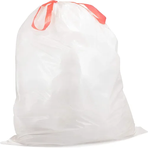 Vista 4 de QUALIAZERO CITRUS SCENTED - Bolsa de basura con cierre de cordón de 21 galones, resistente (cítrico, 45 bolsas), color blanco, (L10001)