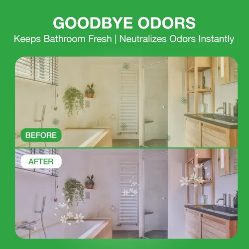 Vista 6 de Godrej Aer Power Pocket Lavender Bloom - Fragancia de baño, 0.35 onzas, 6 unidades, color verde