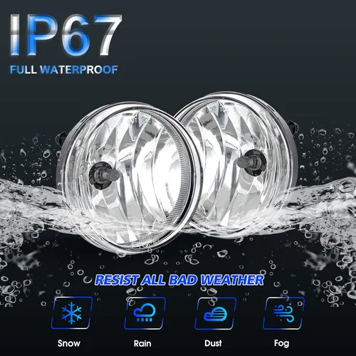 Vista 6 de Kit de lámpara antiniebla para 2007 2008 2009 2010 2011 2012 2013 GMC Sierra 1500, lámpara antiniebla de repuesto para 2007-2014 Sierra 2500 3500 HD