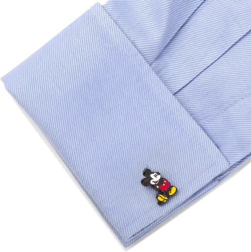 Vista 3 de Gemelos clásicos de Mickey Mouse de Disney, con licencia oficial, Base metálica chapada en negro con esmalte