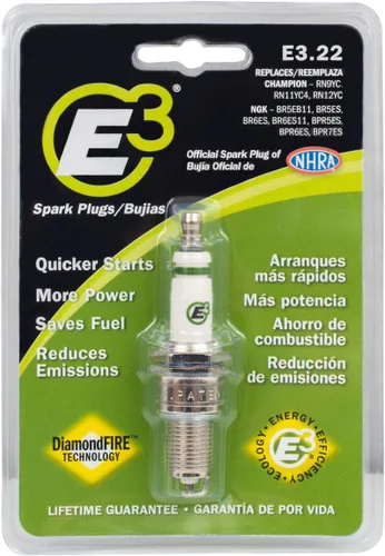 Vista 2 de E3 Spark Plug E3.22 Bujía de césped y jardín, paquete de 1 unidad