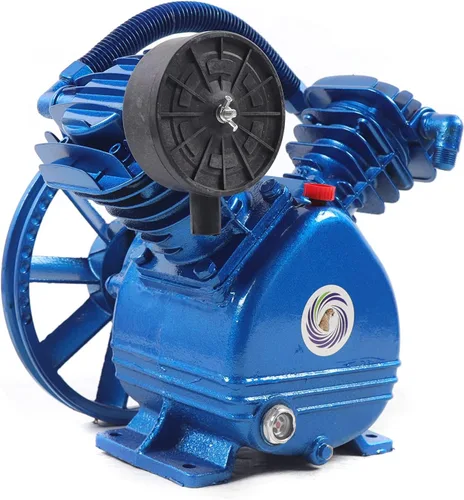 Vista 7 de Cabezal de bomba de compresor de aire 175PSI 3HP Cabezal de bomba de compresor de aire de doble cilindro, cabezal de compresor de aire universal