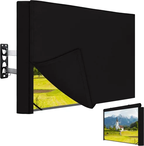 Vista 10 de Easy-Going Funda de TV para exteriores de 36 a 38 pulgadas con solapa frontal que se abre para ver televisión, uso cómodo sin quitar, cubierta de TV