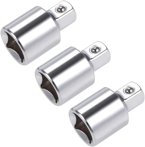 Vista 7 de uxcell 3 unidades de 1/2 pulgada (F) x 1/4 pulgadas (M) reductor de zócalo, hembra a macho