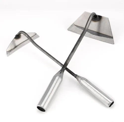 Vista 4 de Juego de 4 herramientas de azada de jardín, azada hueca endurecida, desbrozadora de jardín, azada de mano afilada para desmalezar, aflojar el suelo