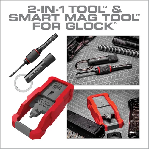 Vista 6 de Real Avid Kit de herramientas Glock Armorer: Multiherramienta de pistola Glock 2 en 1 con herramienta de visión frontal Glock, herramienta