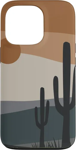 Vista 10 de Funda bohemia para iPhone 11 Pro Max con diseño de cactus del desierto terracota del suroeste