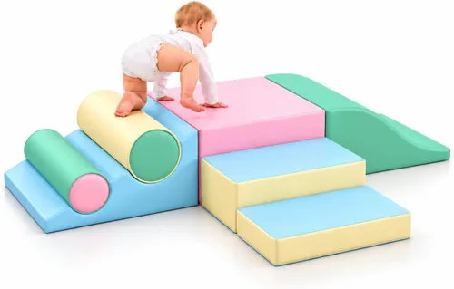 Betterhood Juguetes de escalada para niños pequeños en interiores, 2 piezas de actividades de escalada y gateo para niños pequeños de 20 pulgadas de