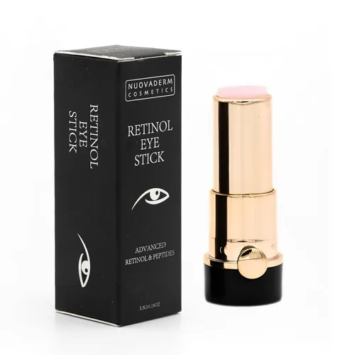 Advanced Retinol Eye Stick Balm - Crema hidratante para ojos iluminadora debajo de los ojos con péptidos para líneas finas, arrugas, ojeras e