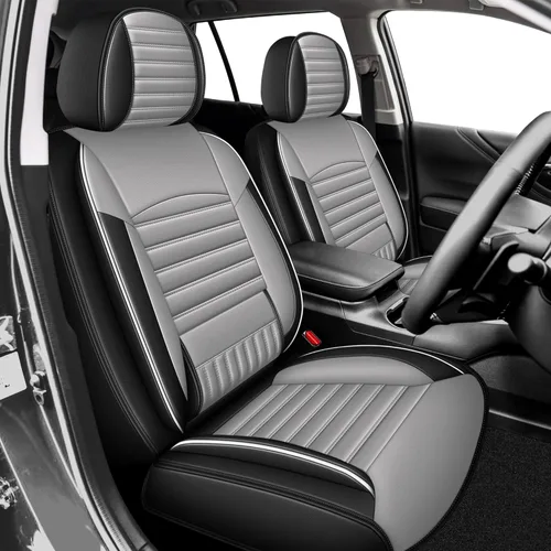 Vista 28 de TTX LIGHTING 2 fundas de asiento delantero compatibles con Subaru Ascent 2019-2024 2025, fundas de asiento de piel sintética compatibles con bolsa