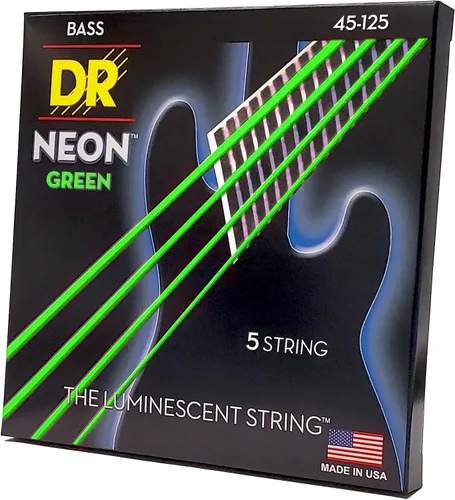 Vista 41 de DR Strings NEON - Cuerdas para bajo eléctrico, 0.045-.105, medianas, color rojo