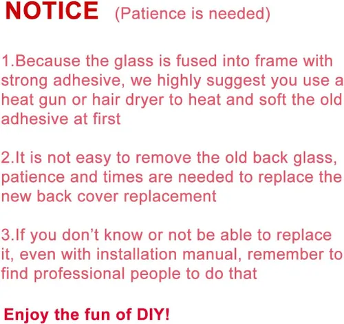 Vista 7 de Reemplazo de cristal trasero OEM para iPhone 12 mini 5.4 pulgadas (negro) con kit de herramientas de reparación