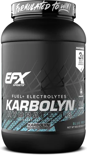 EFX Sports Karbolyn Hydrate | Polvo de Carbohidratos + Electrolitos | Mezcla de bebida deportiva sin azúcar | Combustible e hidratación | Sin