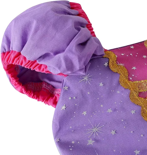 Vista 5 de knemmy Rapunzel - Disfraz para niñas, ropa de vestir de princesa para niñas pequeñas, disfraz de cosplay de Halloween