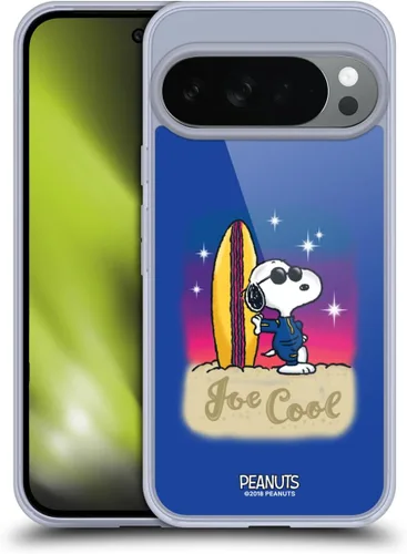 Vista 91 de Head Case Designs Officially Licensed Peanuts Beach Surf Snoopy Boardwalk Airbrush Gel Case [Military Grade Protection] Compatible with Google Pixel