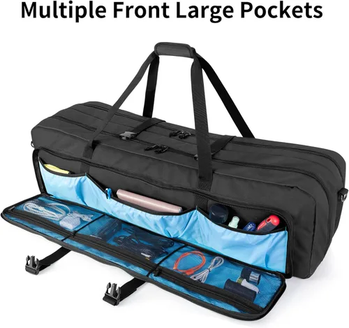 Vista 4 de samdew Funda para telescopio, bolsa de telescopio de doble capa para almacenamiento de telescopios astronómicos, funda acolchada de transporte