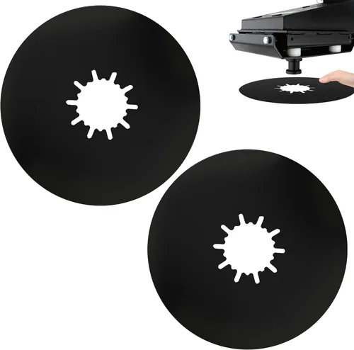 Vista 8 de TonGass (1-Pack, Negro) Placa de lubricación para enganche de quinta rueda de 10 pulgadas para remolque de RV, placa para ruedas de quinta rueda