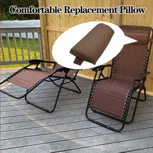 Vista 47 de Ostlttyn Zero Gravity - Almohada de repuesto para silla, color negro, 14.3 x 6.7 x 2.3 pulgadas, relleno de espuma, estilo moderno, soporte