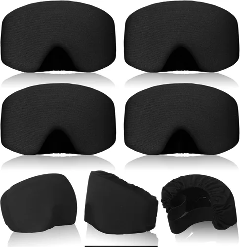 Vista 12 de Civaner 4 Piezas Funda para Gafas de Esquí y Snowboard, Funda para Gafas de Microfibra, Protección Contra Rayones y Polvo para Viajes