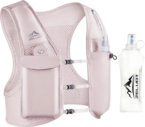 Vista 12 de Zelvot Chaleco para Correr para Mujeres y Hombres, Patente Original de EE. UU., Chaleco de Hidratación para Correr con Correas de Pecho Ajustables
