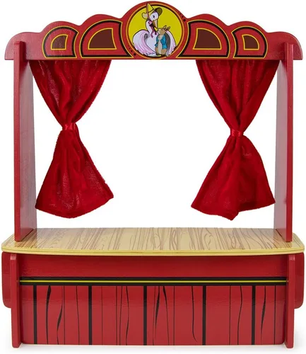 Vista 2 de Teatro de títeres Wooden Wonders Mother Goose's Tabletop Puppet Theater por Imagination