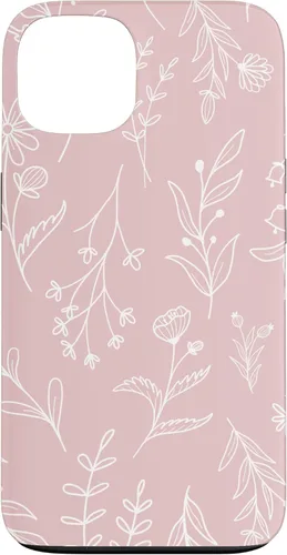Vista 7 de Cute Blush Pink Wildflower Floral Pattern Case for iPhone 16