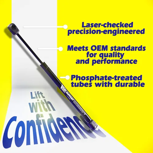 Vista 2 de Tuff Support 2 piezas (juego) soporte de elevación de escotilla trasera 2013 a 2017 Hyundai Elantra Gt