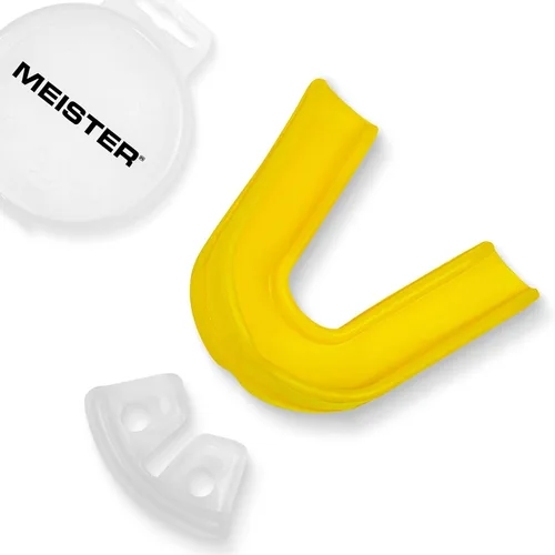 Vista 4 de Meister Protector bucal doble moldeable con estuche - Negro