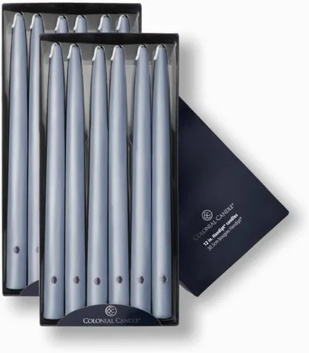 Vista 30 de Colonial Candle Handipt Collection - Vela cónica sin perfume, color blanco, 6 pulgadas, paquete de 12, hasta 4 horas de combustión