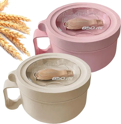 Vista 16 de Tazas para sopa de microondas con tapas, tazón de ramen para microondas de 28.7oz con tapa, diseño mejorado de agarre fácil para llevar contigo