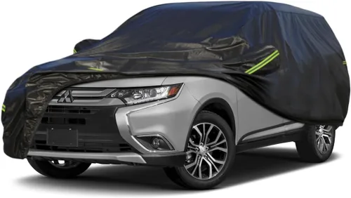 Vista 53 de KouKou Funda impermeable para automóvil SUV adecuada para BMW X1 de 2009 a 2025, 7 capas a prueba de viento para todo tipo de clima, cubierta