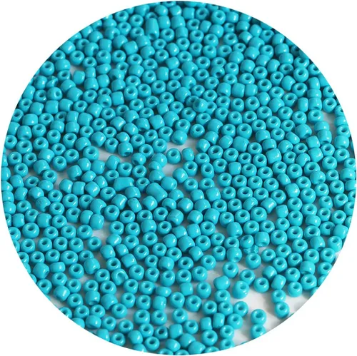 Vista 31 de Bala&Fillic Cuentas de semillas de color perla azul claro opaco de 0.157 in, aproximadamente 1200 piezas/3.53 oz en bolsa, 6/0 cuentas de vidrio