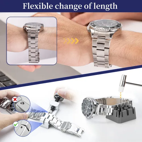 Vista 3 de 112 piezas Kit de reparación de reloj, eventronic Primavera barra de herramientas Set Juego de Reloj Banda Enlace Pin herramienta profesional