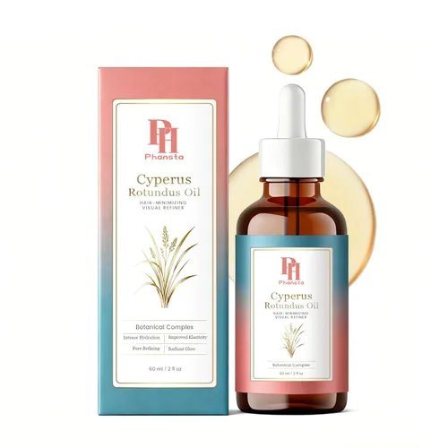 Cyperus Rotundus Oil for Hair Removal| Natural Facial Hair Reduction for Women | Moisturizing & Soothing, Gently Softens Hair | Hair Inhibitor for