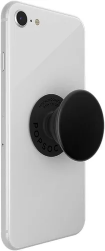 Vista 2 de Agarre para teléfono PopSockets con soporte expansible, agarre adhesivo - aluminio negro