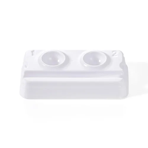 Vista 6 de JMU 200 piezas desechables de mezcla dental bien -2 pozos mini bandejas de mezcla