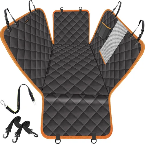 iBuddy Funda de asiento para perro para asiento trasero, impermeable, protege tu vehículo de arañazos, pelo y suciedad, fácil de instalar y limpiar,