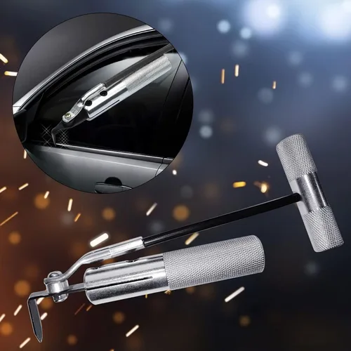 Vista 3 de Herramienta de extracción de parabrisas, herramientas de extracción de vidrio para automóvil, herramienta de corte de vidrio profesional para quitar