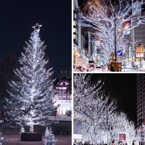 Vista 7 de Tira de luces de Navidad conectables de 100 LED de 42 pies, 13 modos, para interiores y exteriores, cable verde extensible, luces blancas frías